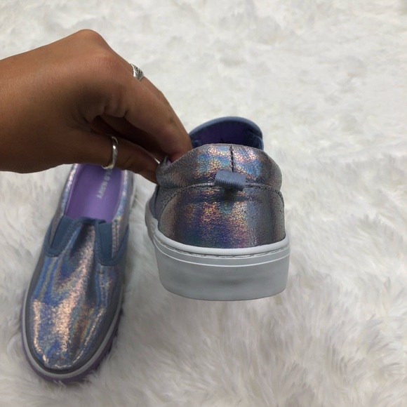 Old Navy Lavender Iridescent Slip on Sneakers 4 - Picture 6 of 12